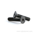 grade 8.8 black oxide hex socket flat head screw